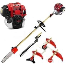 GX50 4-Stroke 5 in 1 فرشاة قطع العشب جز العشب جز العشب جزازة الاعشاب مثقاب بالمنشار الأحمر