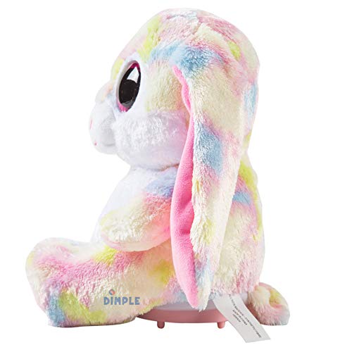 Dimple 8" Plush Speaker - Stuffed Hugging Animal - Music Teddy Bear Speakers - Stereo Sound - Universal Wireless Speakers Compatible with PC, iPhone, Cell Phone, Compatible with Bluetooth 5.0