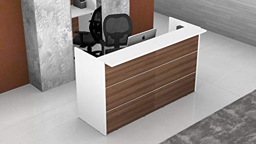 Bancone Reception Moderno In MDF - Per Uffici, Negozi, Estetiste E Hotel - Foto 12