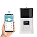 MYPIN 6L Automatischer Futterspender für Katze und Hund, Futterautomat mit Ton Aufnahmefunktion Timer und WiFi Entfernt APP Steuerung (Weiß)
