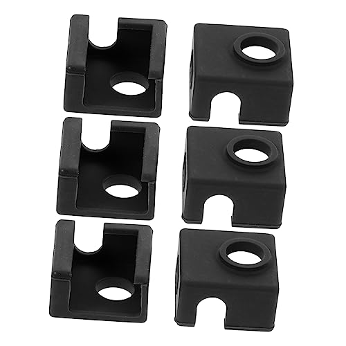 MUCKLILY 6pcs Silicone Cover for Printer Extruder Heat Block Protect Silicone Socks