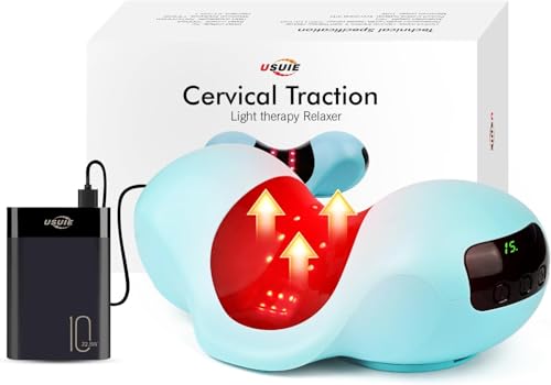 Red Light Therapy Neck Traction Pillow (with Power Bank)