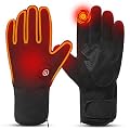 Heated Gloves,Men Women Rechargeable Electric Arthritis Hand Warmer Heated Ski Gloves Mittens, Snow Winter Warm Outdoor Cycling, Motorcycle, Hiking, Snowboarding