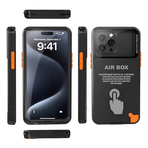 Capa Case Prova Dagua Para iPhone 12 13 14 15 16 17 Plus Pro Pro Max Mergulho (iPhone 16 Pro Max)