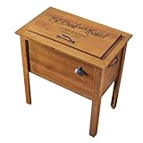 Let's Make Memories Personalized Outdoor Cooler - Wood - for Weddings - for Parties - for Entertaining - for Newlyweds - Includes Bottle Opener