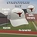Officially Licensed Texas University White/Orange Mesh Trucker Hat Classic Adjustable Embroidered Primary Team Logo Structured Snapback Sports Ball Cap