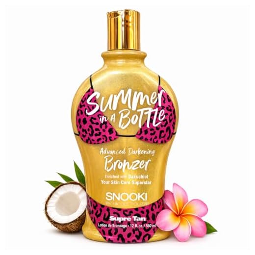 Snooki Summer in a Bottle Advanced Darkening Bronzer Tanning Lotion 12 oz