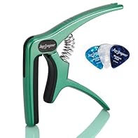 Premium Craftsmanship: The Leo Jaymz capo is designed for acoustic, electric guitars, as well as ukuleles, bass guitars, banjos, and mandolins. Sleek Zinc Alloy Design: Crafted from silver-plated zinc alloy. It perfectly balances style and function, ...