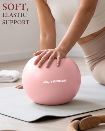 Trideer 9 Inch Pilates Ball with Inflation Straw, Small Exercise Yoga Ball - image 7