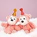 Mini Party Hats for Stuffed Animals, 10 PCS Colorful Birthday Hats Adjustable Glitter Happy Birthday Cone Hats Reusable Birthday Party Top Hats with Pom Poms for Women Men Pets Birthday Party Supplies