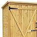 Wiltec Gartenhaus mit 2-flügelige Tür 1350x500x1540mm aus Fichtenholz mit Bitumendach für Garten, Terrasse & Balkon Gerätehaus Geräteschuppen Holzhaus Werkzeugschrank