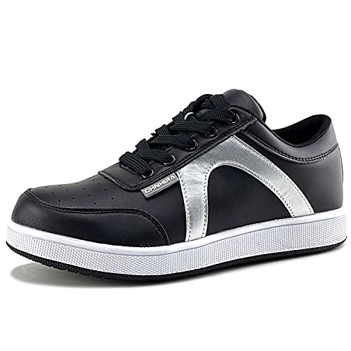 CHNHIRA Chaussure de Sécurité Homme Femme Embout Acier Protection Anti-Perforation Chaussure de Travail (EU41 B Noir Cover