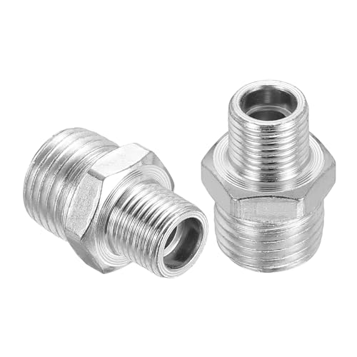 Adaptateur de conversion aérographe 1/8 mâle vers 1/4 mâle en métal anti-fuite lot de 4