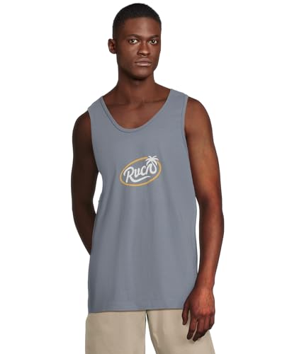 RVCA Débardeur Frond Script Homme en coton léger pour le quotidien