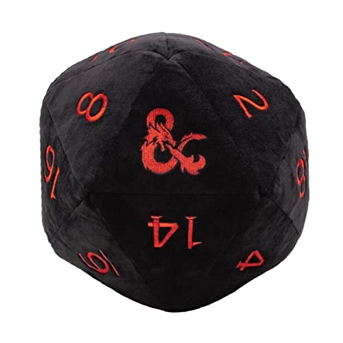 Preisvergleich Produktbild Ultra Pro E-18356 Dungeons & Dragons Jumbo Plüschwürfel, Schwarz