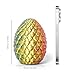 Flavery 3D Printed Dragon in Egg - Dino Easter Egg With Flexible Crystal Dragon Inside, Colorful Fidget Toy, Birthday Gift, Desk Pet Figure, Easter Basket Stuffers - 12