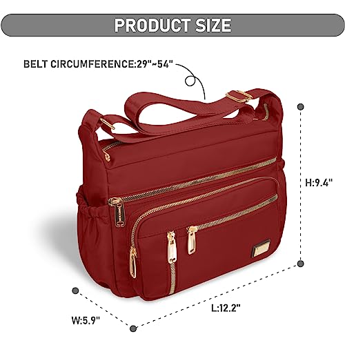 Image of NPBAG Crossbody Bag for Women, Shoulder Purse Handbag Messenger Bag, Trendy Pocketbooks, Waterproof and Multi-Pockets