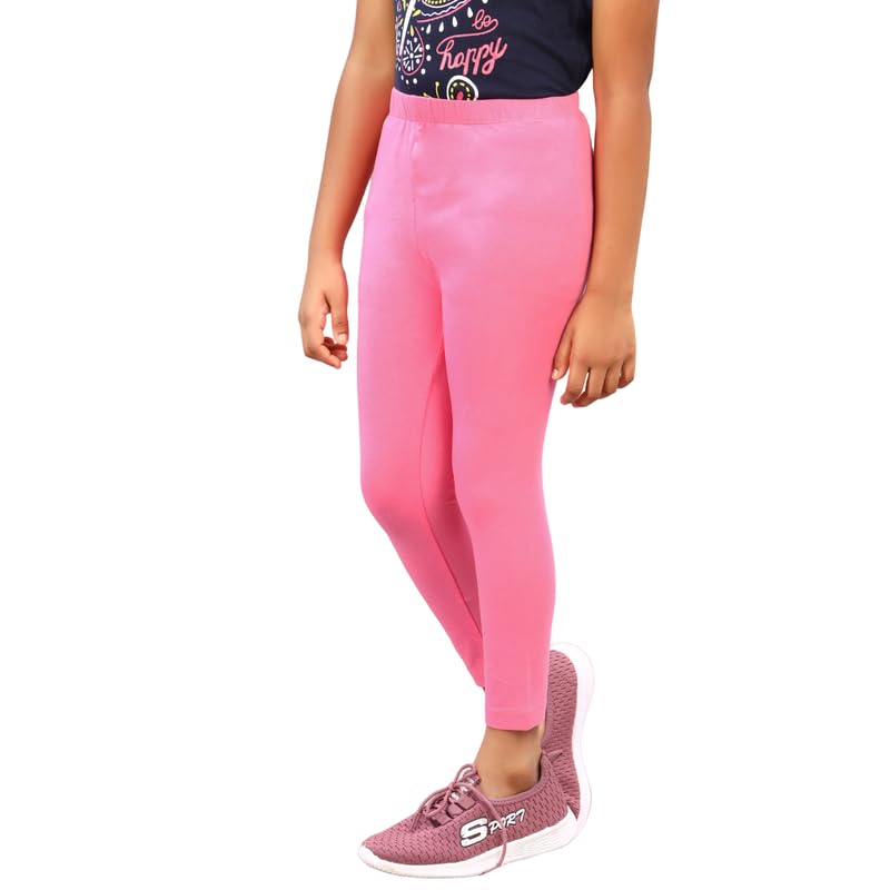 Image of ZION Leggings for Girls - Cotton Regular Fit Ankle Length | Soft & Comfortable | Perfect for Every Occasion - School, Play & Beyond | Multiple Sizes & Colors