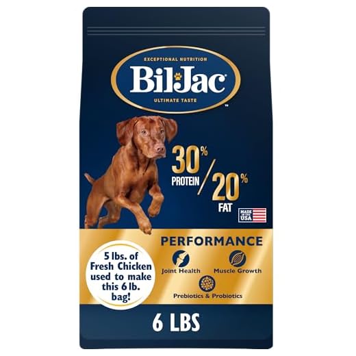 Bil-Jac 30/20 Performance Dry Dog Food | High Energy Chicken Recipe | 6 lb