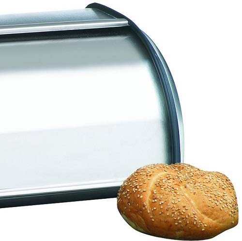 Anchor Hocking Euro Design Brushed Steel Bread Box #TOP1