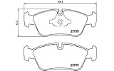Dicke [mm]: 17 Brembo P 06 035 4 x Bremsbeläge Vorne