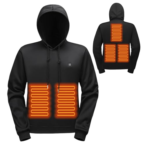 Heated Hoodies Men Women Hooded Heated Sweatshirt Unisex 2024 Winter Warm USB Electric Outdoor Pullover with Pocket2