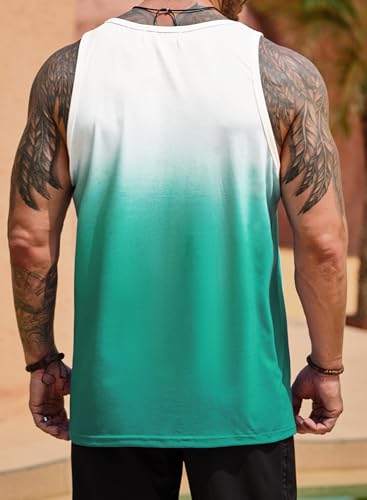 Image of VOGSTART Mens Beach Tank Tops Summer Vacation Graphic Sleeveless Shirts