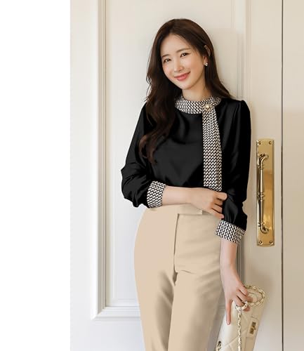 Image of GG Style Women Western Printed Cuff Collar Tops