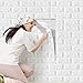 10Pcs Wall Panels, 3D Faux Brick Wallpaper Peel and Stick Self-Adhesive Foam Wall Sticker for Bedroom, Bathroom, Living Room, Indoor Balcony, Patio, Kitchen
