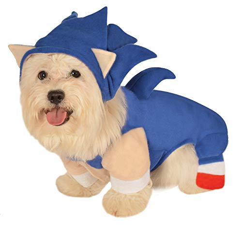Sonic The Hedgehog: Pet Costume for for Dogs or Cats by Rubies, Small