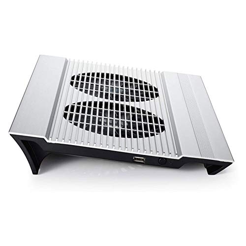 Almohadilla de enfriamiento para laptop con ventiladores duales miniatura 4