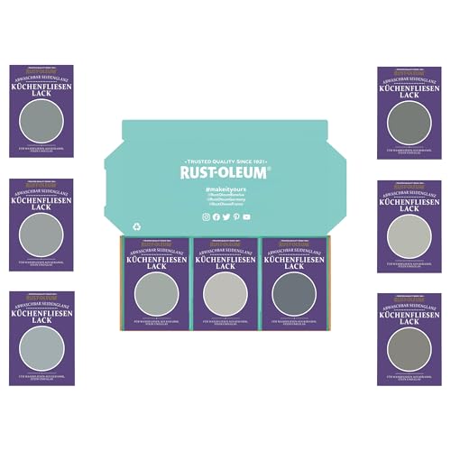 Rust-Oleum Küchenfliesen Testerbox- Gedämpfte Grautöne - Seidenglanz