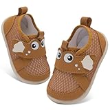 FEETCITY Baby Shoes Girls Boys Barefoot Walking Shoes Flexible Infant Sneaker Newborn Crib Shoe Brown