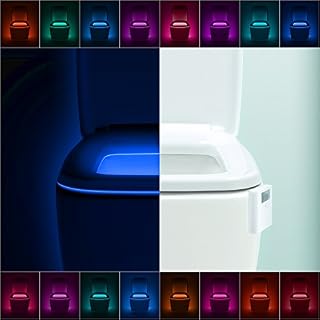 LumiLux Toilet Light Motion Detection - Advanced 16-Color LED Toilet Bowl Light, Internal