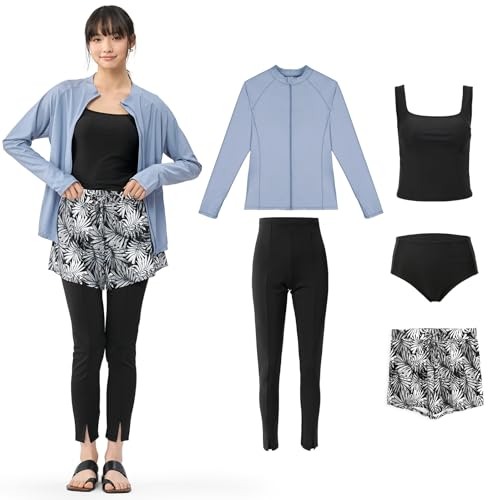 [�A�N���C�X] ���� ���f�B�[�X ���b�V���K�[�h ���� 5�_�Z�b�g �t�[�h�Ȃ� �^���L�j �㉺ �n�[�t�p���c ���M���X ���� �t�B�b�g�l�X �������p uv�J�b�g al-sh24015lsdbu-bbl-bl