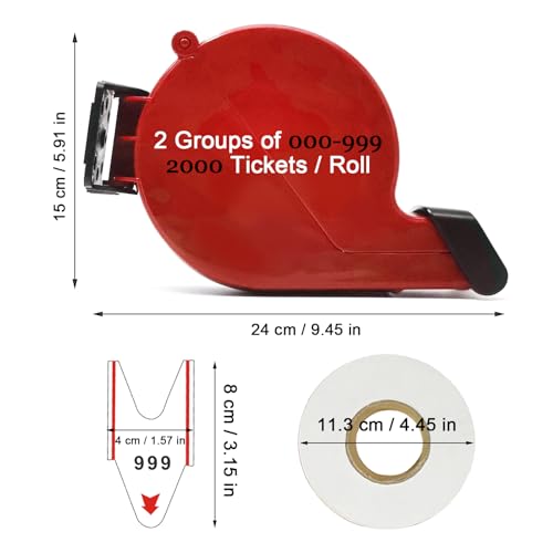 Distributeur de tickets de file d'attente pour commerces et guichets