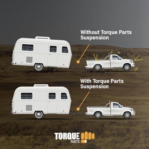 TORQUE 2 Pack Universal Air Spring Airbag Air Bag Replacement 1/2" NPT Single Port Double Bellow Standard 2600 lbs with Air Line (5000 (Double Convoluted), 2 Pack) by Torque - Image 4
