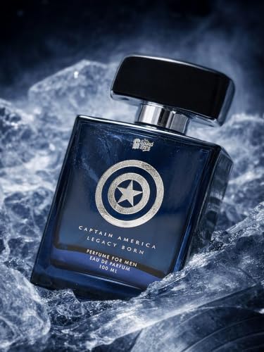Image of The Souled Store Captain America: Legacy Born Men Perfume Eau De Parfum | Long Lasting Premium Fragrance | Luxury Unisex Perfume Spray with Refreshing Notes - 100ml