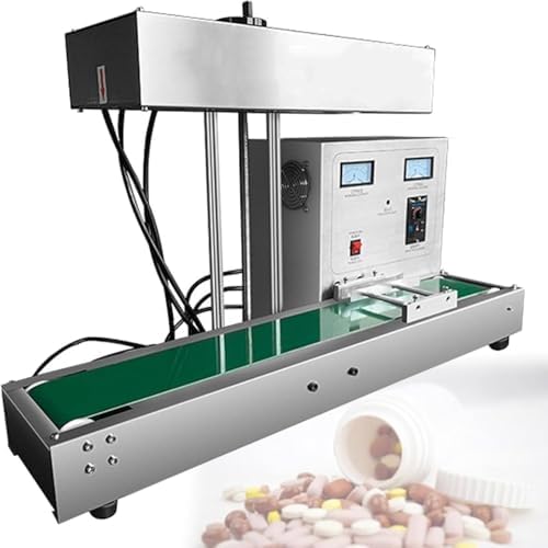 2200W Electromagnetic Induction Bottle Cap Sealer - Automatic Continuous Aluminum Foil Sealing Machine for Jars (15-300mm) - Commercial Heat Sealer for Bottles and Containers