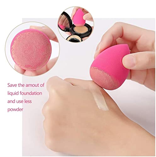 Image of Makeup Sponge Beauty Blender - Soft Latex Free Foundation Blender Sponge for Liquid, Cream & Powder Makeup - Teardrop Shape Makeup Blending Sponge for Flawless Finish (Random Color As Per Availability, 1 Pc)