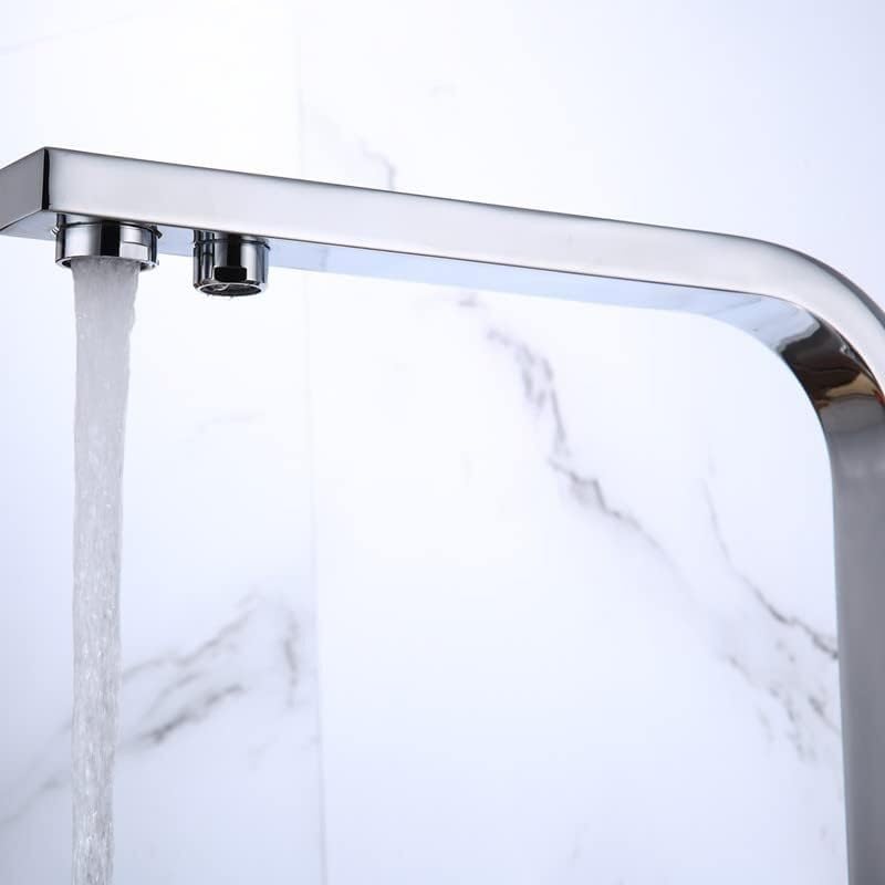 Robinet d'évier en laiton chromé au design commercial robuste - 4