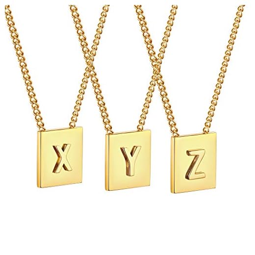 Suplight Fyrkantigt stort halsband Z personligt namn smycken rostfritt stål alfabet initial krage kraghalsband för kvinnor flickor födelsedag jul alla hjärtans gåvor