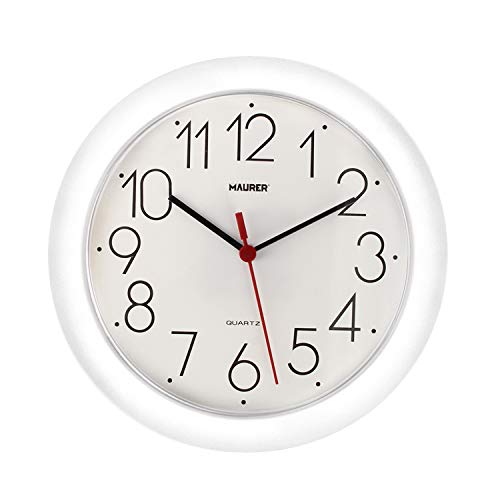 MAURER Reloj De Pared Ø 25 cm. Color Blanco