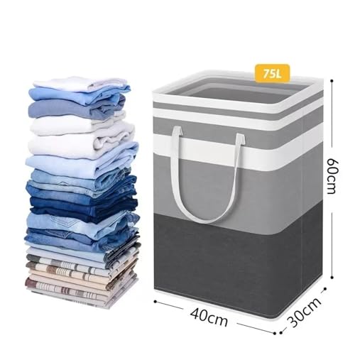 Panier à linge imperméable 75L grand format pliable - 4
