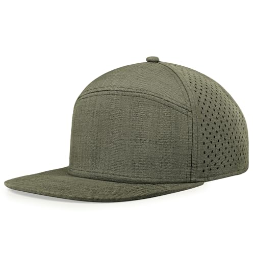 Image of LiuSuper XXL Baseball Cap - Extra Large Flat Brim Snapback 5 Panel Trucker Hat for Big Heads