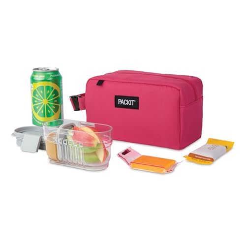 PackIt Freezable Snack Box - Collapsible Lunch Box With Built-In Gel Packs, ECOFREEZE Tech, Reusable