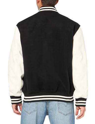 DKNY Mens Wool Blend Varsity Bomber2