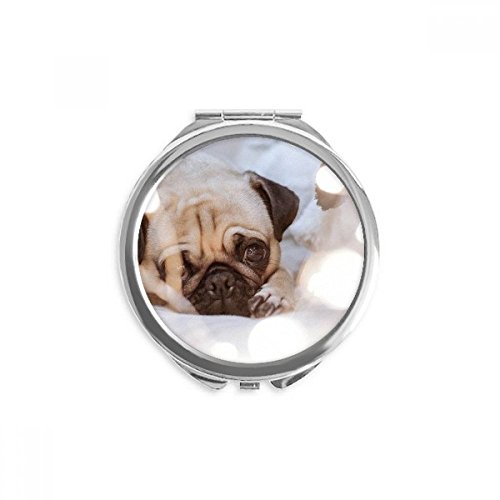 Miroir à main portable bouledogue, cadeau idéal pour passionnés d'animaux