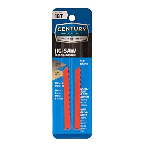 Century Drill and Tool 6418 High Speed Steel Jig Saw Blade, 18T