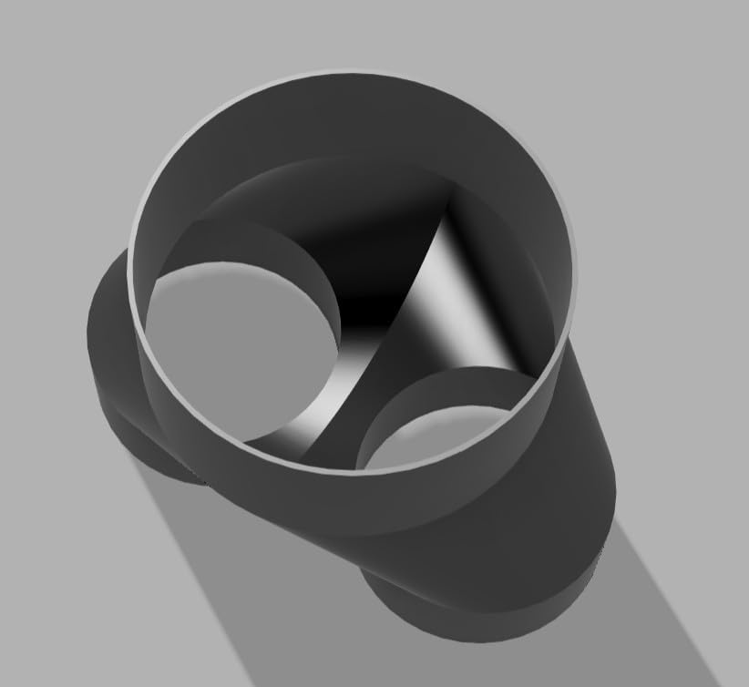 Miniatura 5 de Conexión de conducto divisor de 2 vías de 6 a 4 pulgadas para polvo de carpintería, tubo de manguera de conducto divisor de 2 vías de 6 a 4 pulgadas